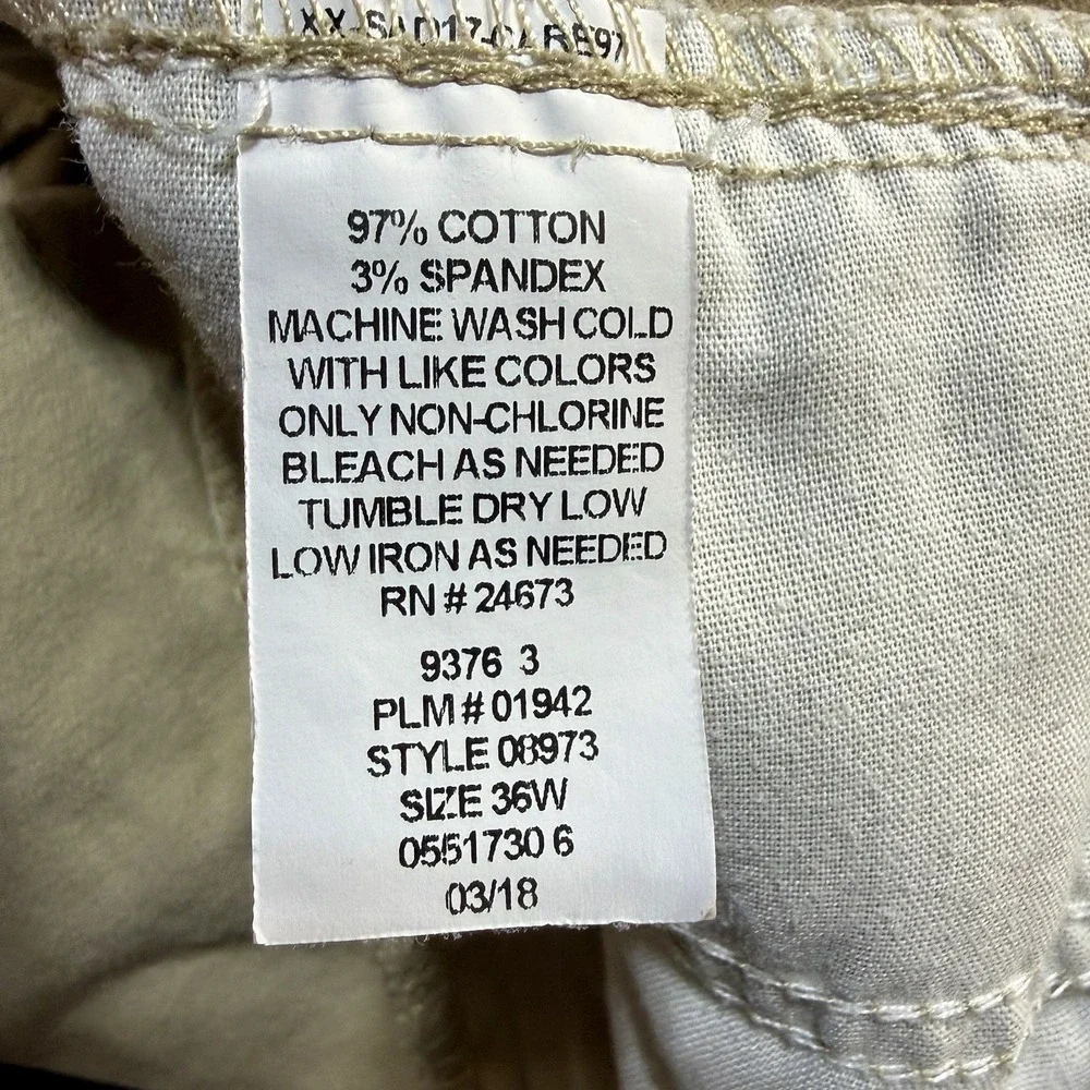 Saddlebred Chino‎ Khaki Shorts Beige Men's 36W Inseam 9